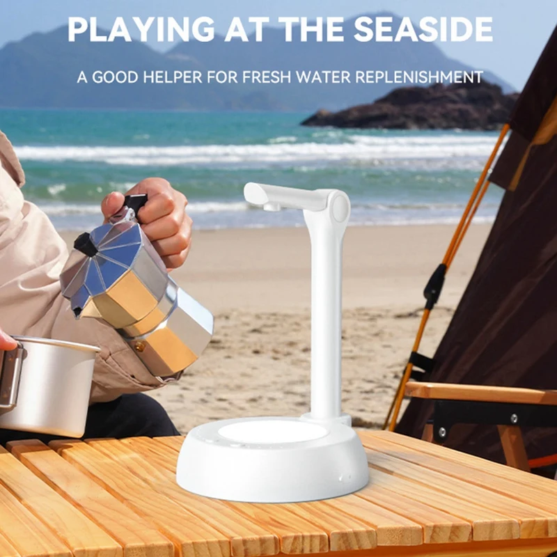 Bomba de galón de agua eléctrica, bomba de agua portátil, barril de botella de bomba de agua portátil de escritorio de 19 litros