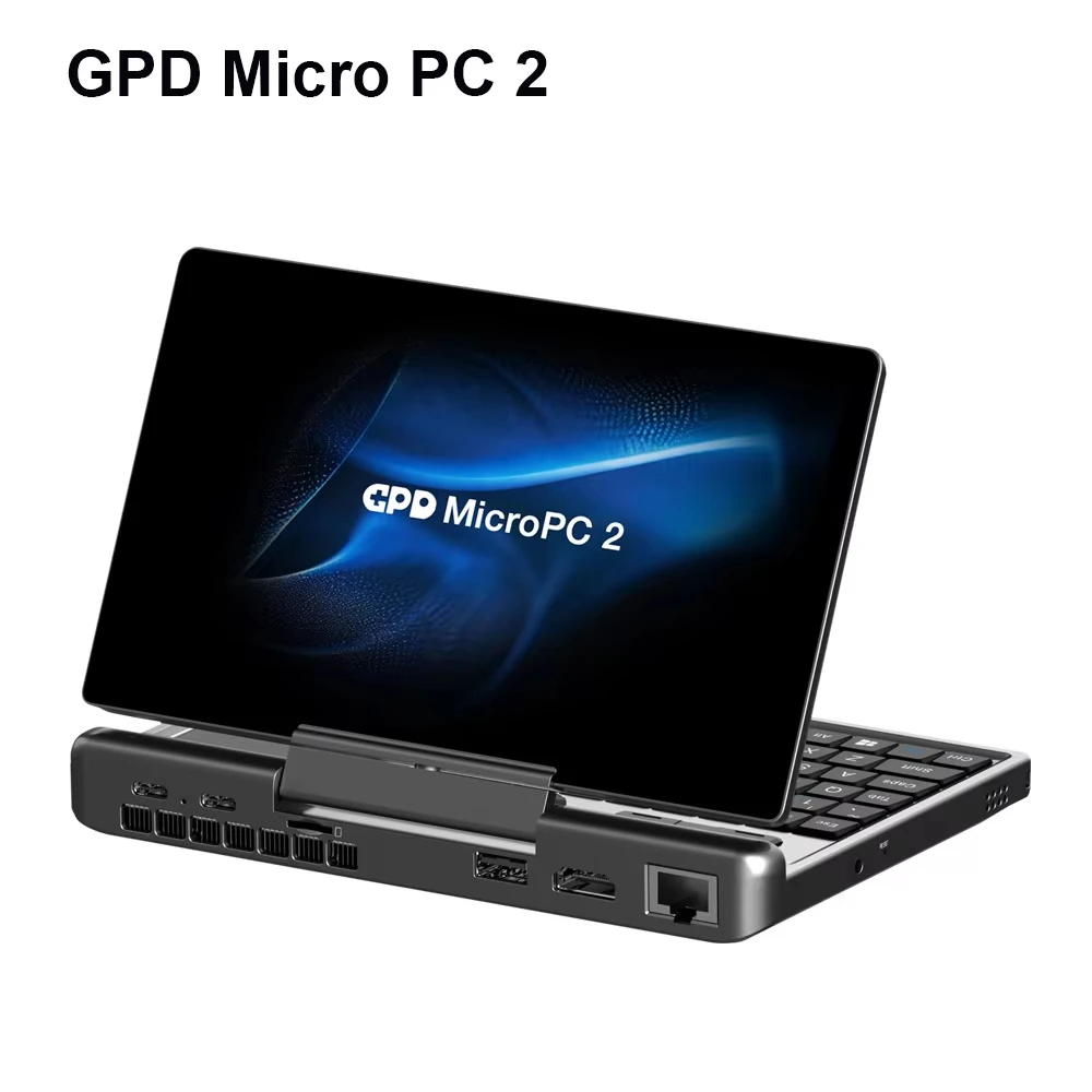 كمبيوتر محمول صغير بشاشة 7 بوصة GPD MicroPC 2 Intel ®   الأساسية ™   i3-N300 كمبيوتر محمول محمول بسعة 16 جيجابايت/512 جيجابايت ونظام التشغيل Windows 11