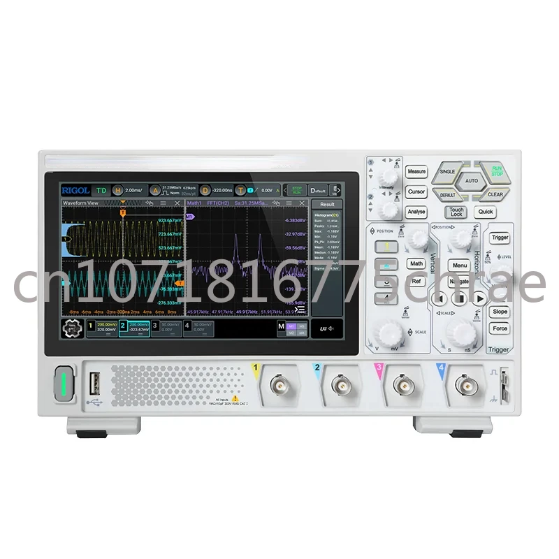 DHO804 70MHz 4 Channel 12 Bit 1.25GSa/Sec 25MPts Depth Convenient 1,000,000 Wfms/s HD Touch Screen