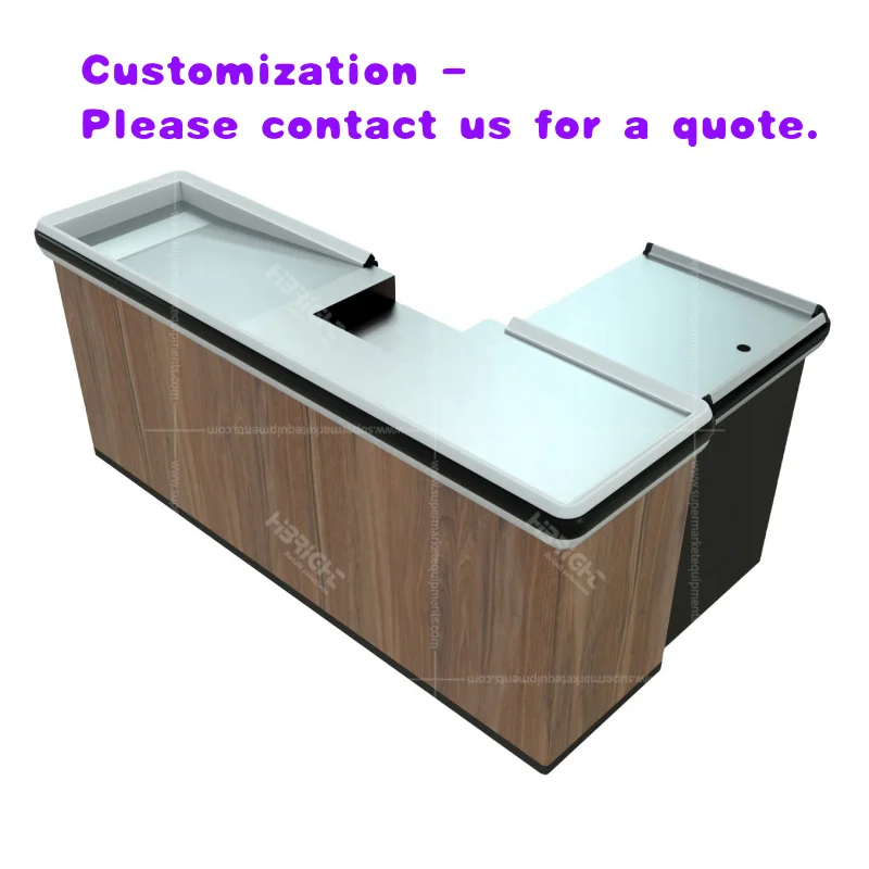 custom.Highbright Supermarket Checkout Counter Automatic Conveyor Cashier Desk Retail Number Plate High-Brightness Retail