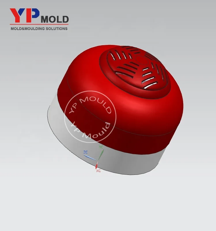 Customized Design Inject Moulding Part Corridor Household Fire Smoke Detector Alarm Plastic Injection Mould Mold