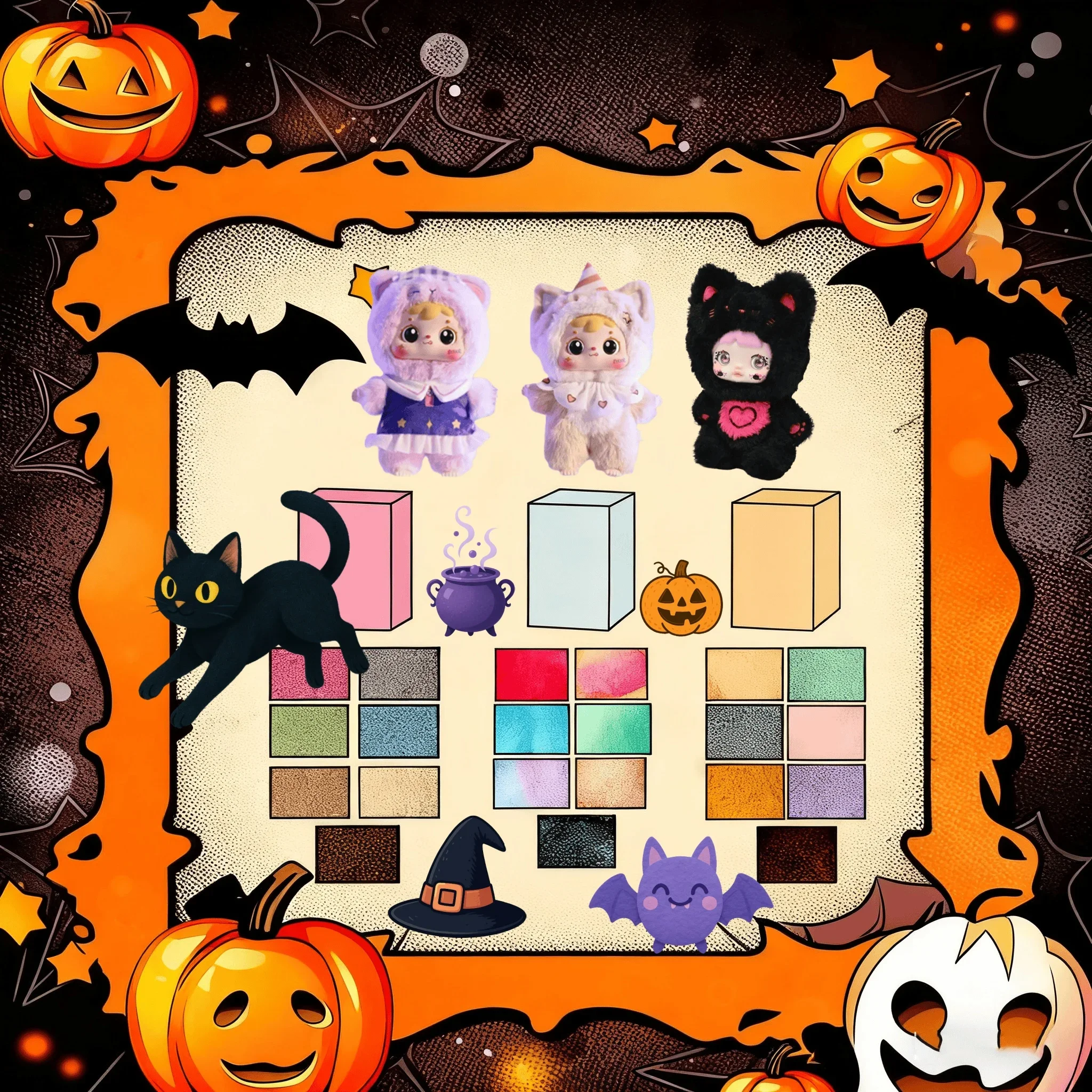 

Хэллоуин Рождество индивидуальная коробка-сюрприз слепая коробка Kawaii Gremlin 17 см аниме фигурка ткань Коллекционная кукла настольный декор подарок