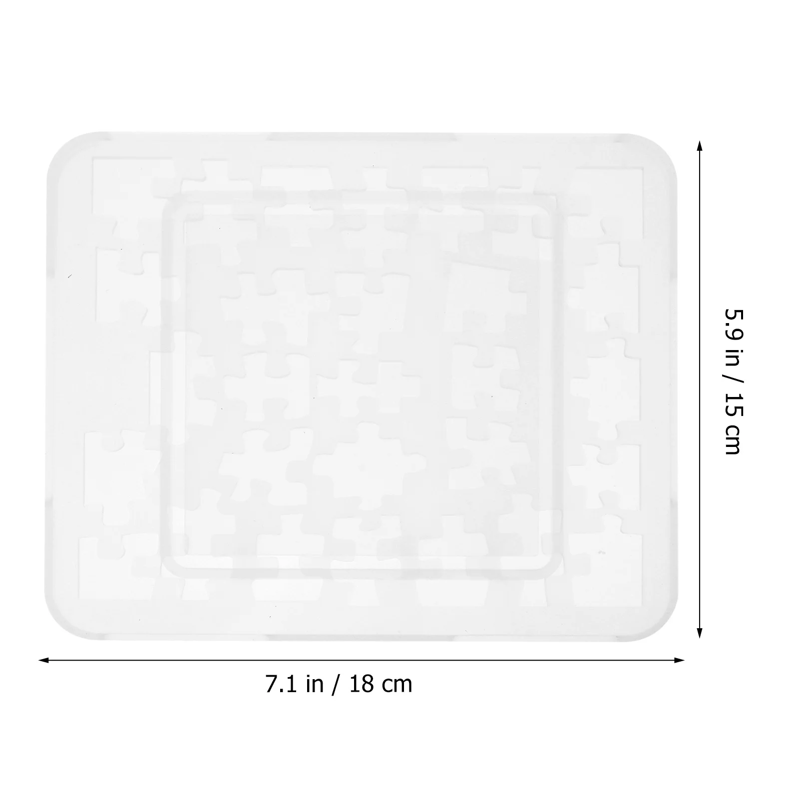 قالب ألغاز هندسي من السيليكون مرن وقابل لإعادة الاستخدام وغير لاصق وسهل التشكيل للحرف اليدوية المصنوعة من الكريستال الإيبوكسي والسيليكون #3