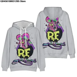 Spring and Autumn New Rat Fink Hoodies Sweatshirt Men Pullovers Adult Tops Kawaii Clothes  Anime Hoodie Streetwear Pullovers