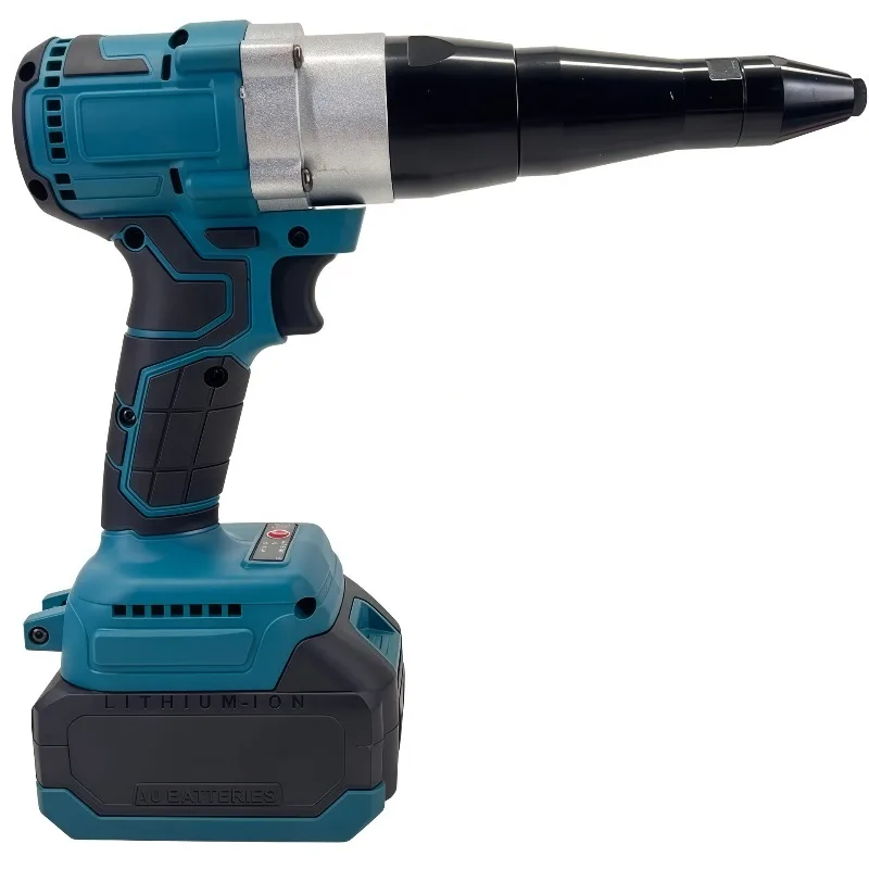 21V Brushless Cordless Rivet Gun Stainless Steel Automatic Pop Riveter Industrial Grade for Factory Workshop Construction