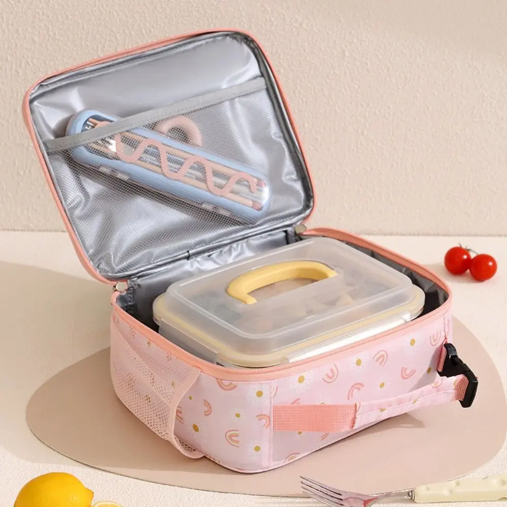 Langlebige Große Kinder-Lunchbox Wasserdichte Auslaufsichere Schüler-Kühltasche Verstärkte Tragbare Tragetasche für Schüler – Detail 9