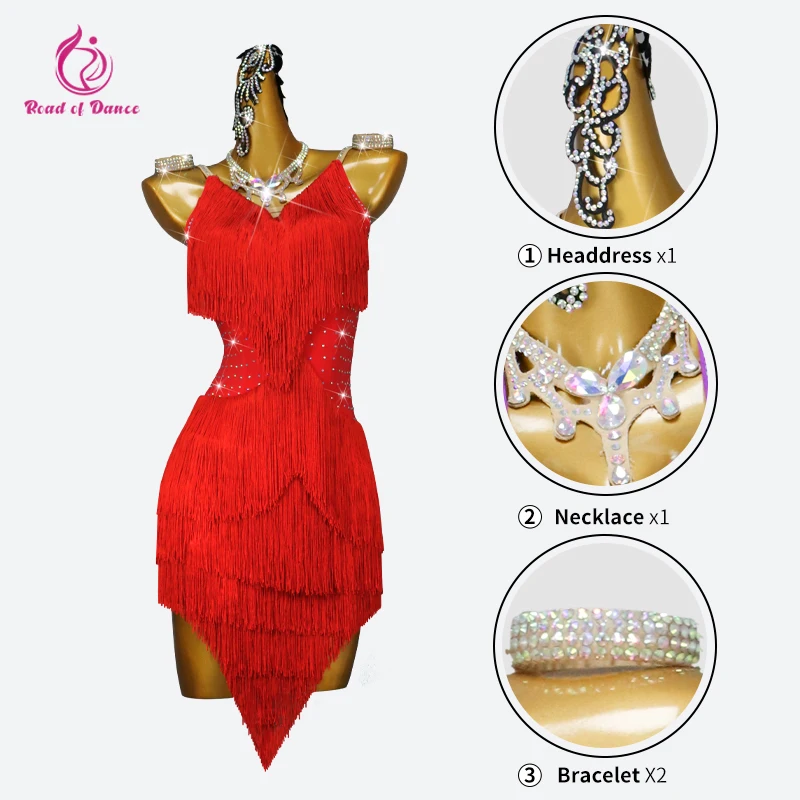 Nouveau Costume de danse latine nouvelle robe de soirée Sexy vêtements de soirée femmes Dancewear jupe 2025 filles bal enfants élégant Costume à franges