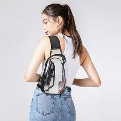 2023 New Clear Fanny Packs Bag Clear Sling Bag borsa trasparente approvata dallo stadio zaino trasparente per l'escursionismo concerti dello stadio