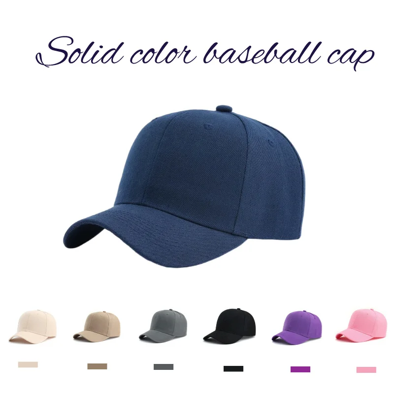 1PC Solid Classic Baseball Cap Vintage Washed Distressed Unisex Hats Outdoor travel Breathable Adjustable Golf Sun Hats