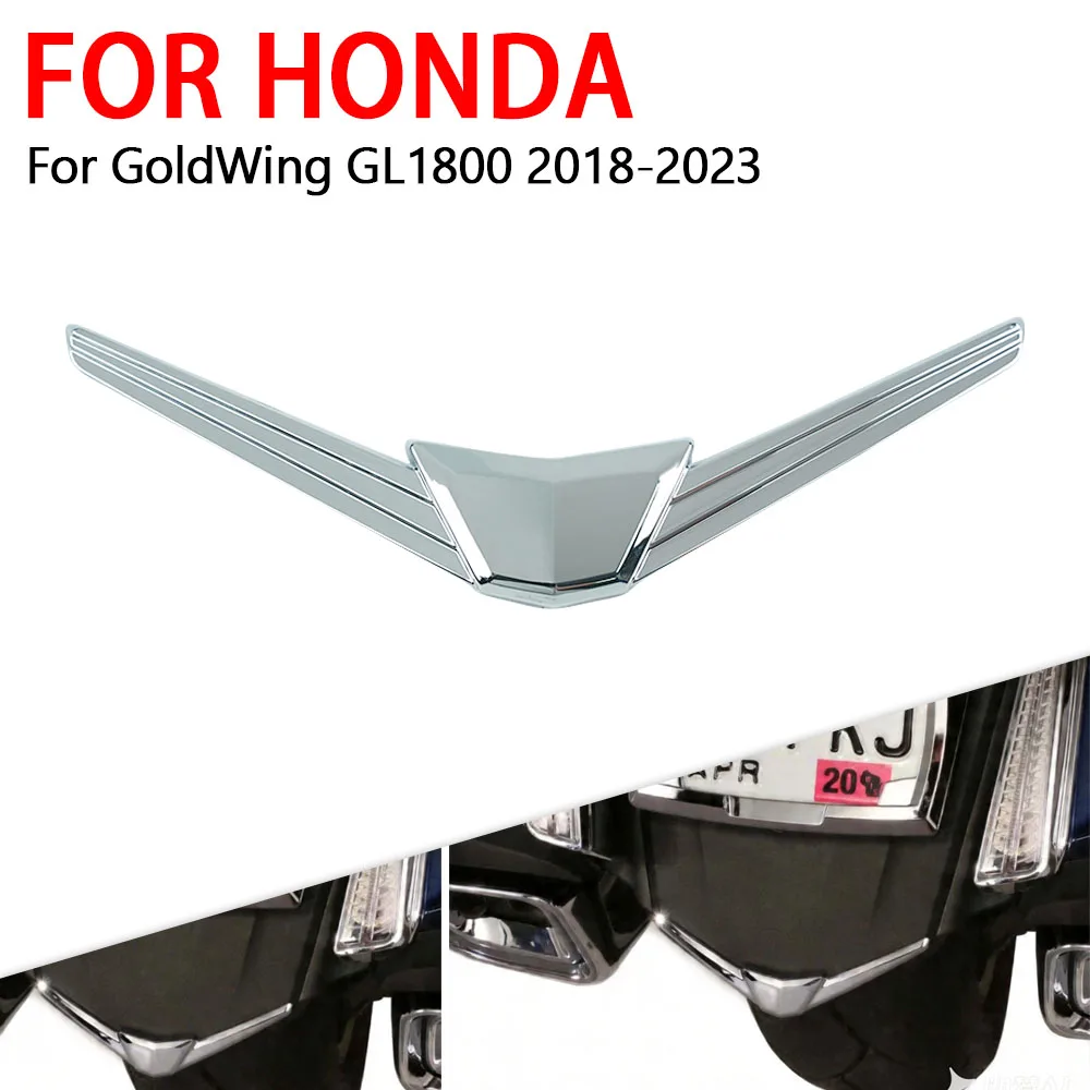 

Fit For Honda Gold Wing Goldwing GL1800 2018 - 2023 New Chrome ABS Rear Fender Tip Accent Trim Decoration Motorcycle Accessories