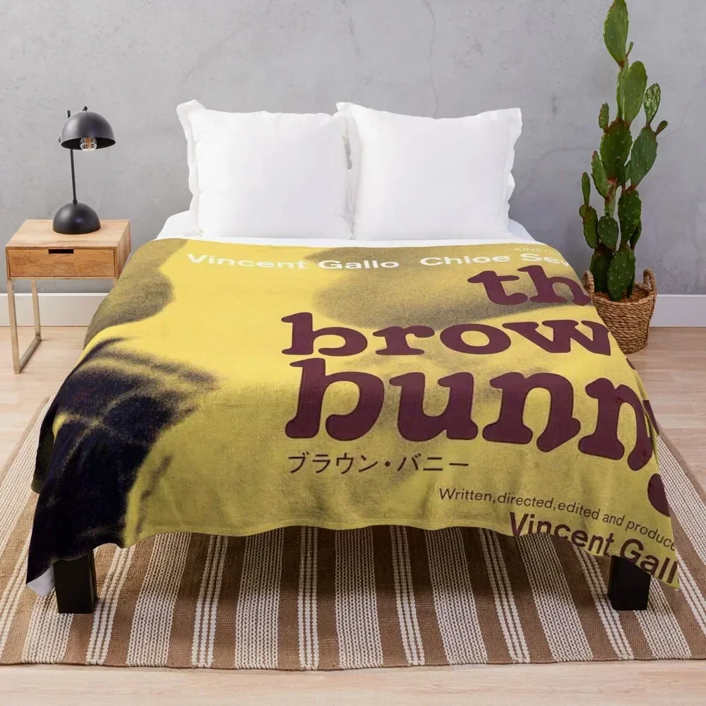 

The Brown Bunny Japanese Poster Throw Blanket Cute Plaid Luxury Thicken Heavy Blankets