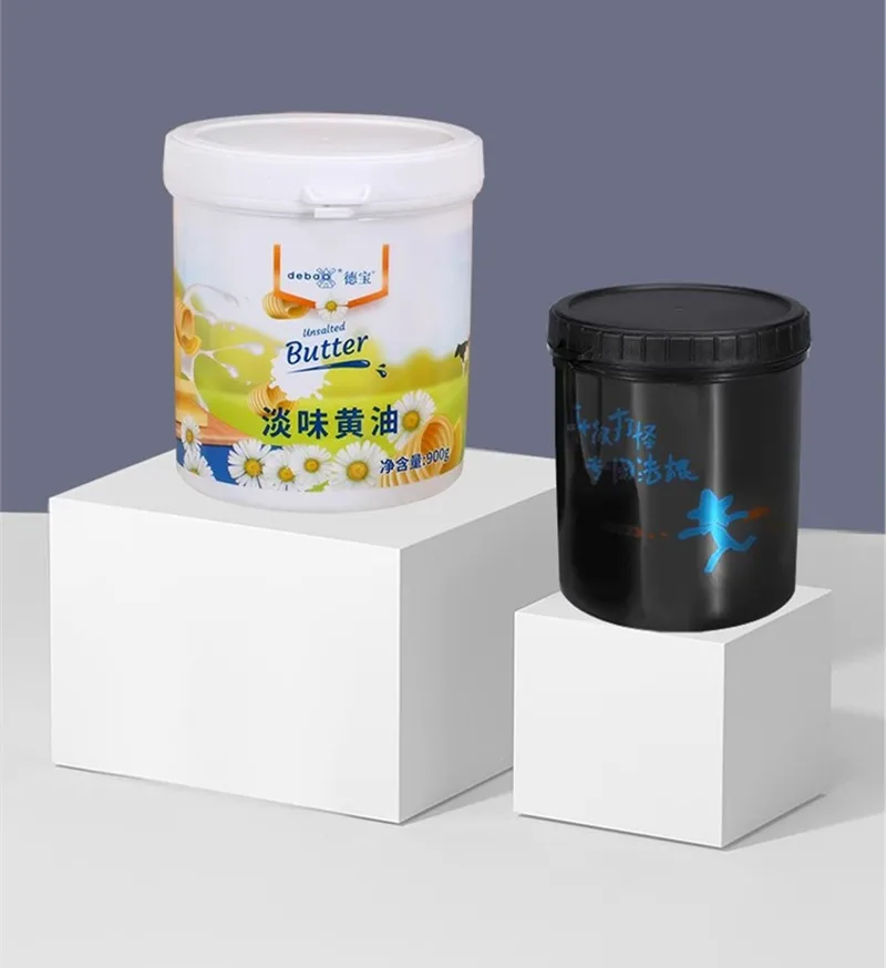 

Wholesale 150ml -1000ml Food Grade Empty Plastic Jar For Cosmetic Cream /Mask Makeup Container Wide Mouth Storage Jar Leakproof