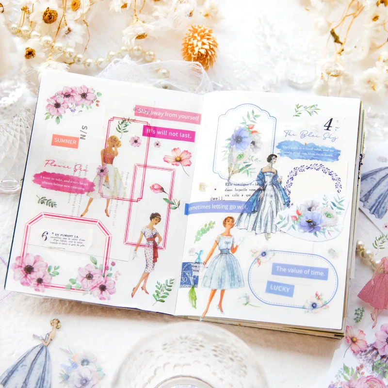 8Packs/Lot Herfst Uitje Serie Retro Decoratieve Sticker