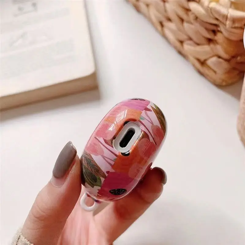 Creatività custodia protettiva per cuffie senza fili per PC rigido con motivo in marmo/fiore/leopardo per Google Pixel Buds 2