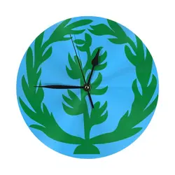 Eritrean Federation(Meley) Flag Wall Clock Room Decoration Clock Must-have Ornament Round