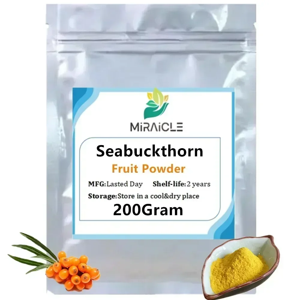 50-1000g Polvo de espino de mar/Hippophae Rhamnoides,Sea Buckthorn