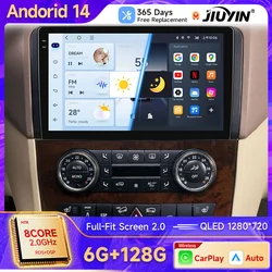 Android 14 Carplay 2 Din Stereo Car Radio For Mercedes-Benz M-Class W164 GL-Class X164 ML GL ML350 ML500 GL320 ML280 GL350 GL450