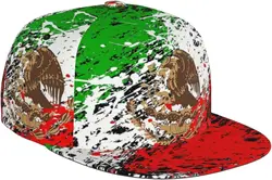 Funny Mexico Baseball Cap Snapback Hats Mexican Flag Cap Excavator Hat Trucker Hat for Travel Picnic