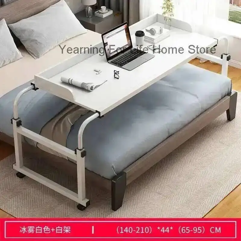 Table Computer Desk Adjustable Rolling Length& Height Home Office Writing Desk Notebook Table Top Desk Sofa Bed Across The Bed