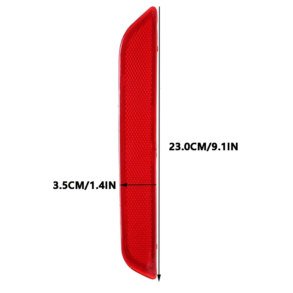 Car Right Red Lens Rear Bumper Tail Light Reflector Cover Decoration Fit For Ford Mondeo MK4 2007 2008 2009 2010