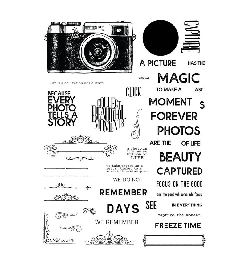 English Clear Stamp For DIY Scrapbooking Card Making  A8005