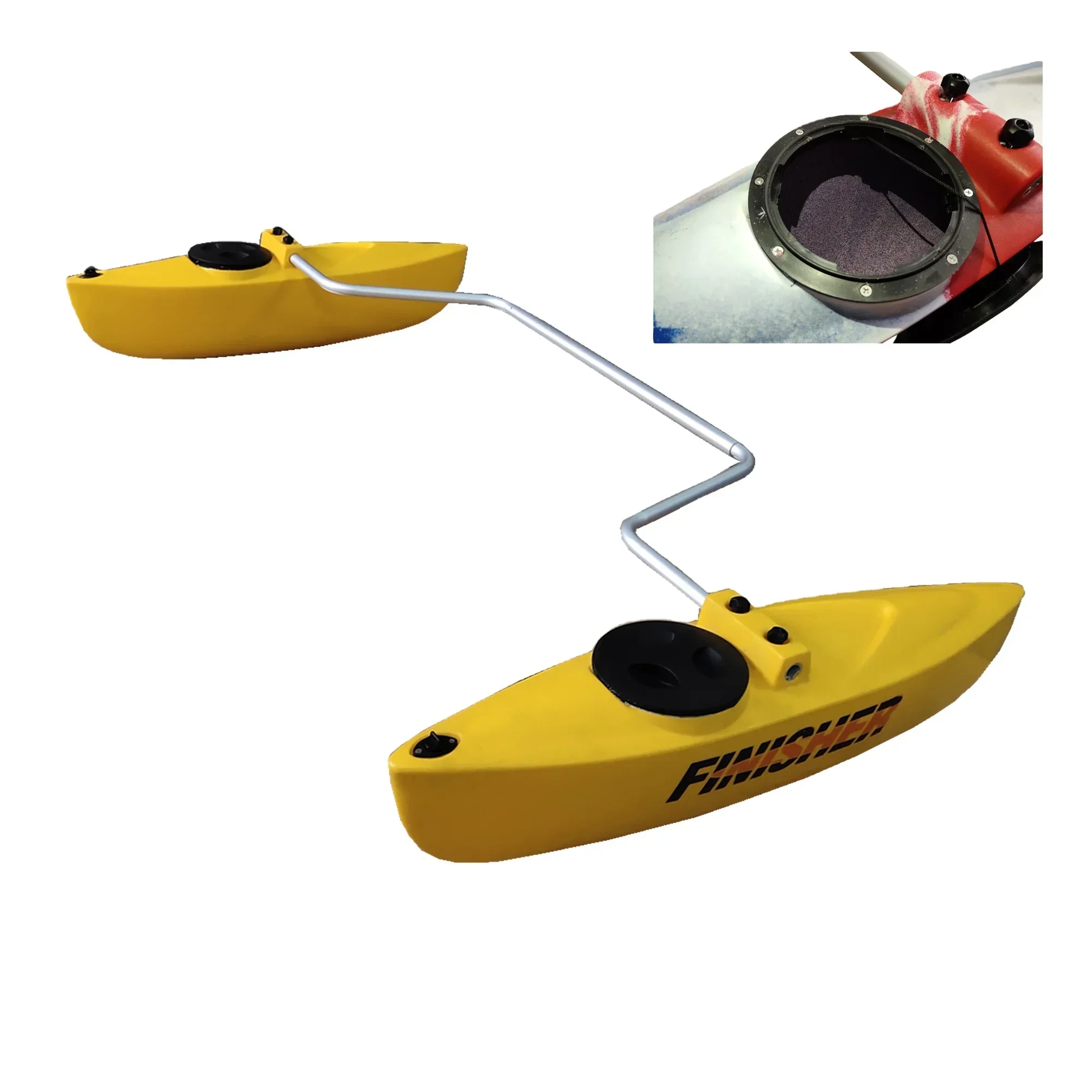 Balanced kayak stabilizer