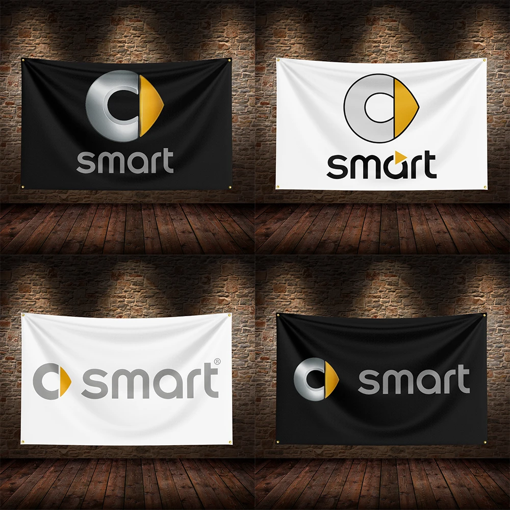 

3x5 Ft S-Smarts Racing Flag Polyester Printed Cars Flags for Room Garage Decor