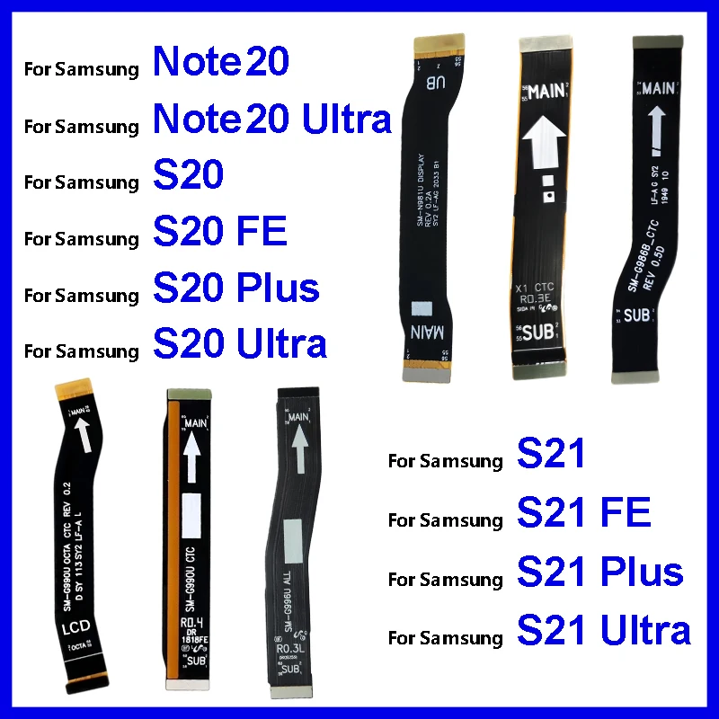 

LCD Display Connector Flex Cable For Samsung Galaxy Note20 S20 S21 Plus Ultra FE 5G Main board Connect Extend Flex Ribbon Parts