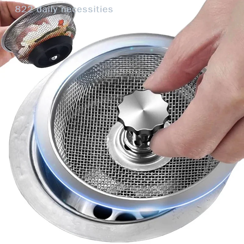 

convenientStainless Steel Kitchen Sink Filter Mesh Sink Sewer Strainers Bathroom Floor Drains Catcher Waste Drain Hole Filter
