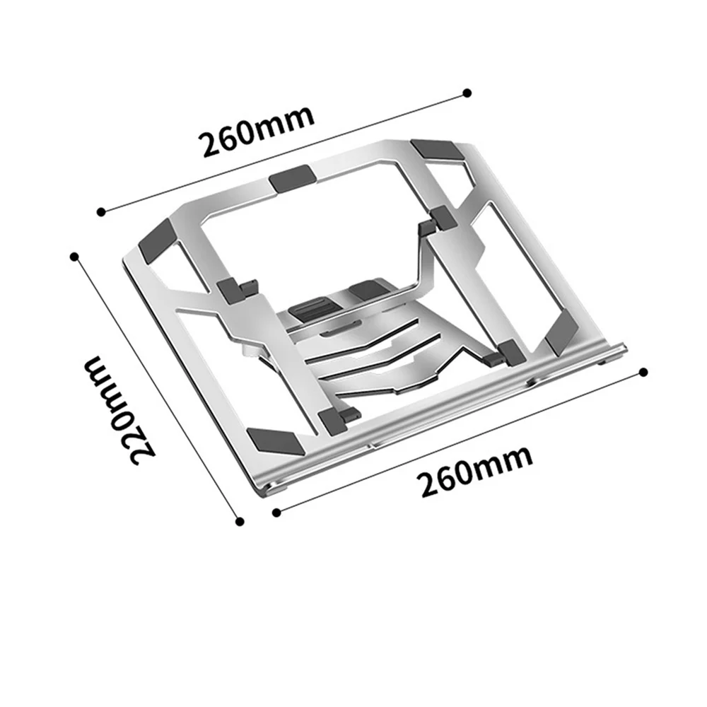 1pc Carbon Steel Laptop Stand Desktop Heightening Overhanging Tablet Bracket Ultra-thin All-in-one Laptop Cooling Holder