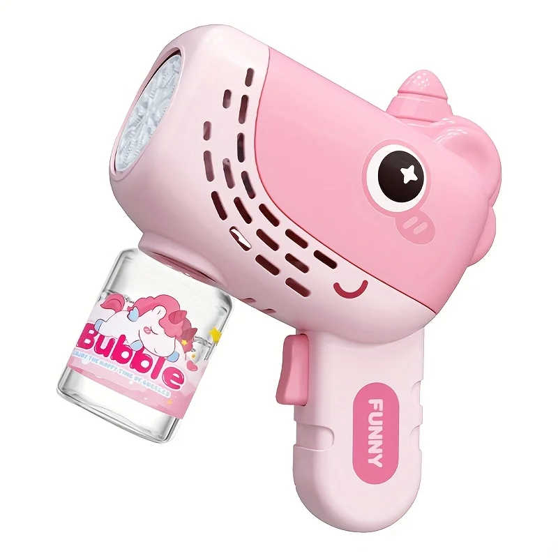 منفاخ فقاعات ممتع محمول مانع للتسرب، مثالي لعيد الميلاد وألعاب الزفاف وألعاب الصيف - غير متضمن البطارية والسائل #3