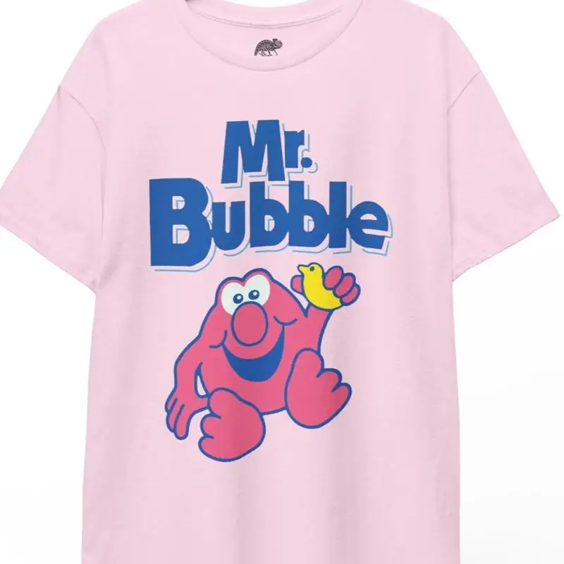 Мистер Рубашка с пузырьками, футболка в стиле ретро с логотипом Bubblebath в стиле гранж, футболка унисекс