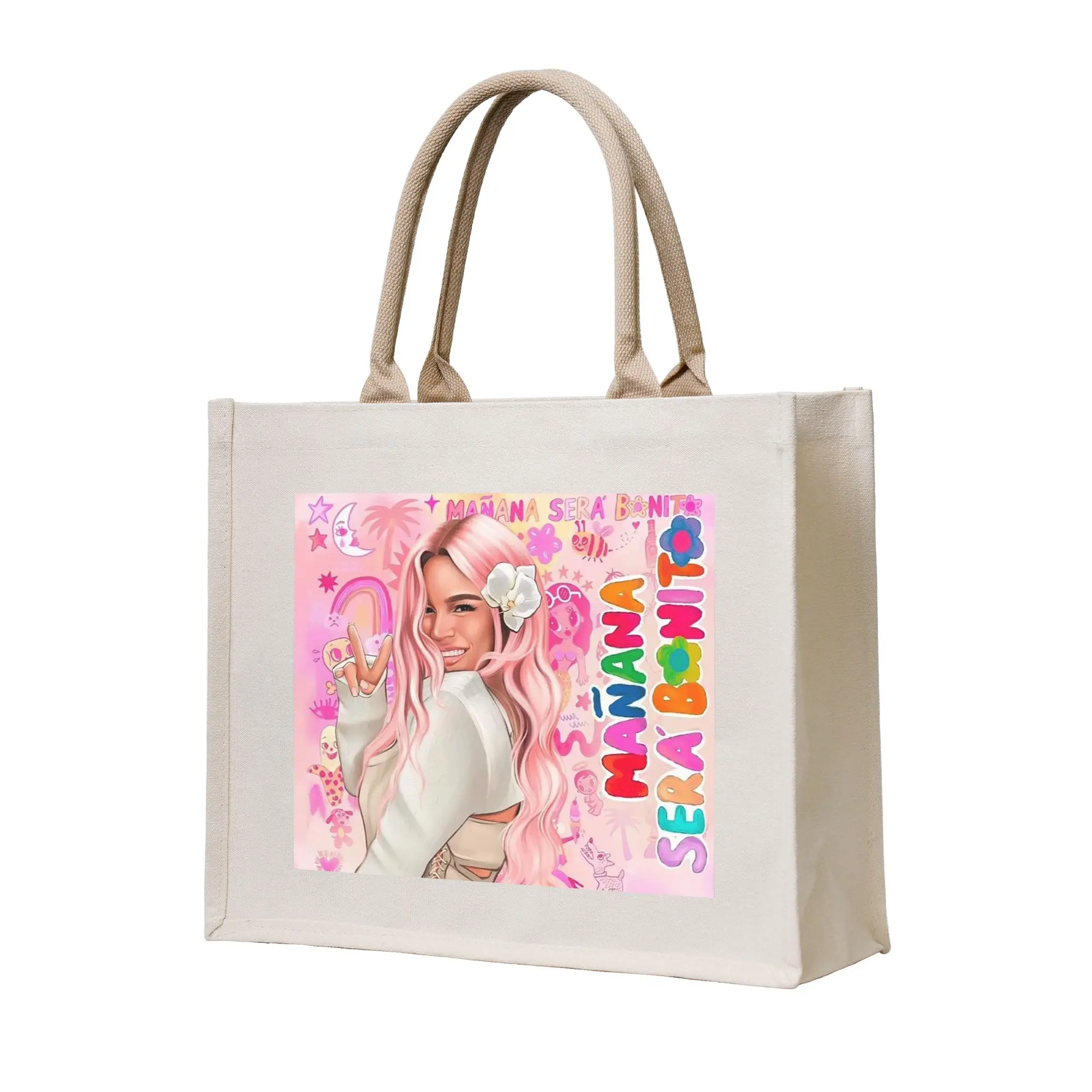 

Сумка-шоппер Karol G Happy Valentines Day из холщовой ткани, складная, для женщин, на плечо, дорожная сумка-тоут