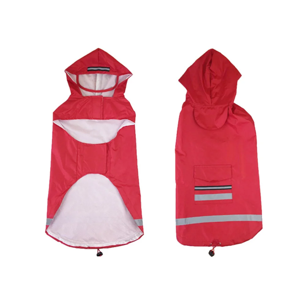 

Waterproof Reflective Dog Raincoat Medium Large Red 3xl Pet Rain Coat Outdoor Golden Retriever Jacket Pet Rain Slicker
