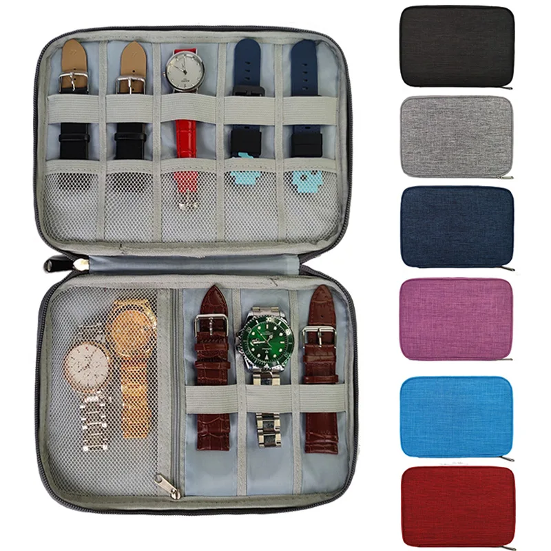Watchband Storage Box for Apple Watch Travel Pouch Strap Boxes Multifunction Watch Strap Organizer Box Watchband Storage Case