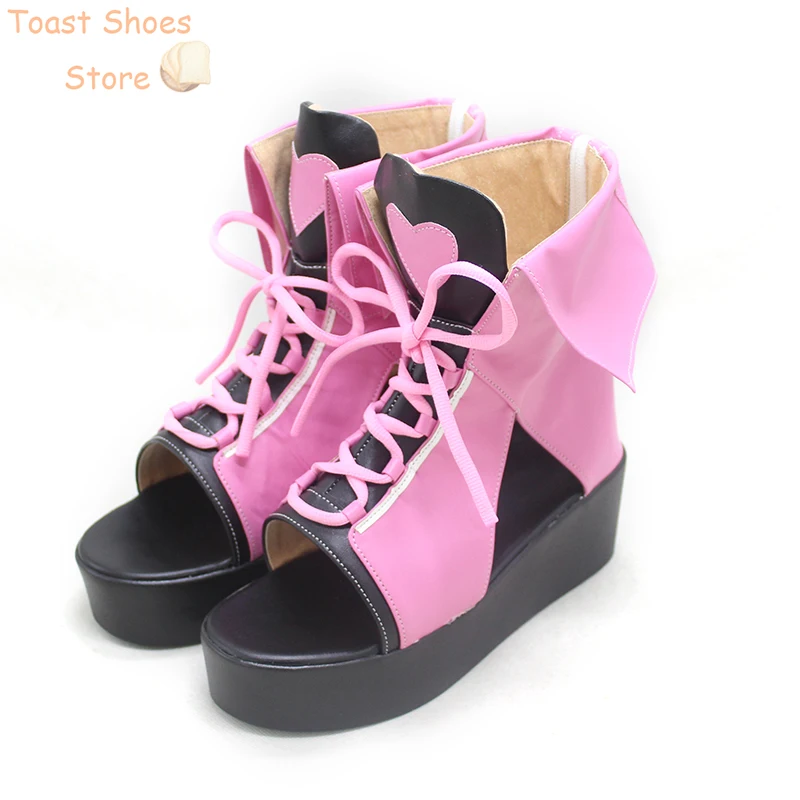 Project Sekai Kleurrijke Podium Azusawa Kohane Cosplay Schoenen Pu Lederen Schoenen Halloween Carnaval Laarzen Cosplay Rekwisieten Kostuum Prop