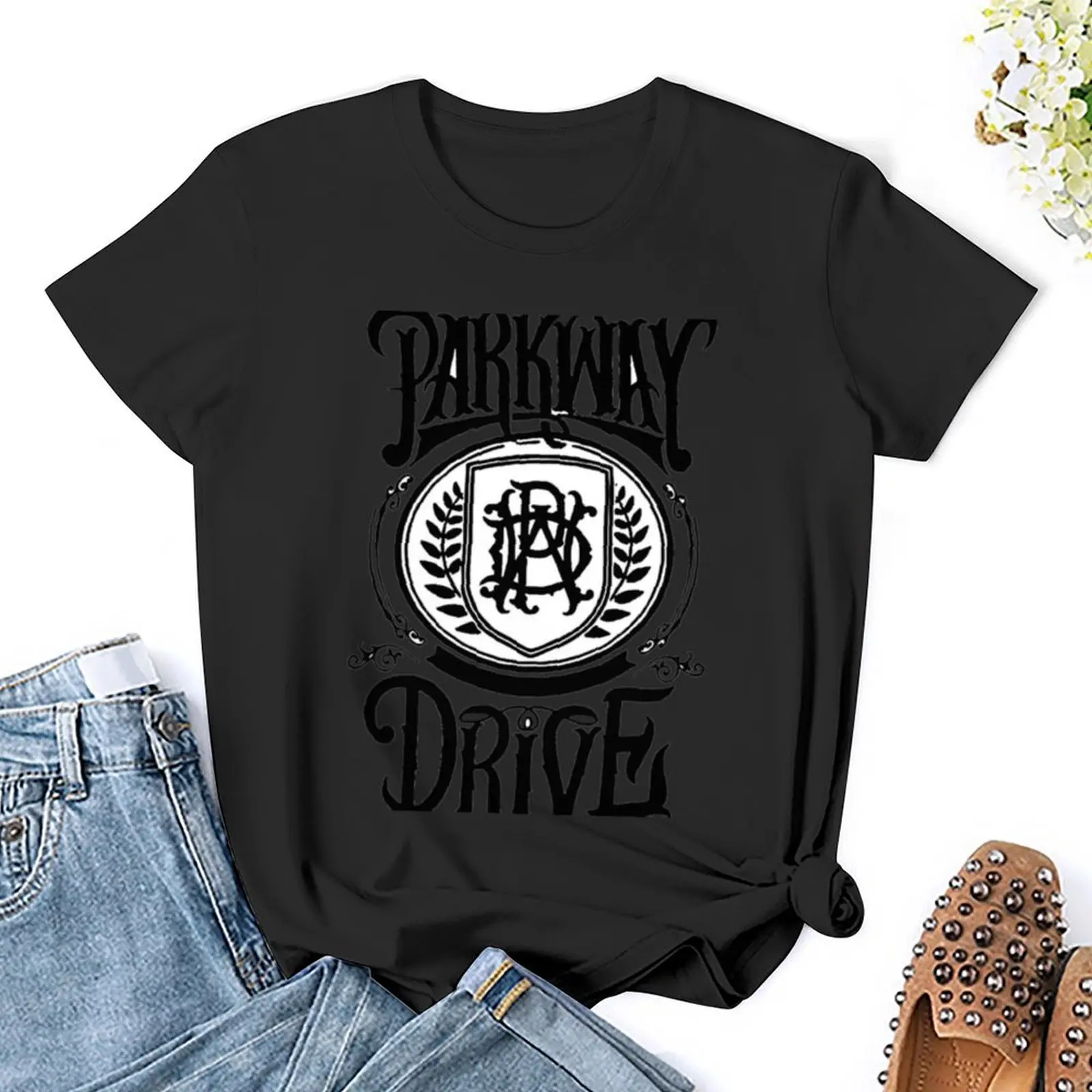 Parkway drive band fan art camiseta, blusa de verano, ropa bonita, camisas de entrenamiento para mujer