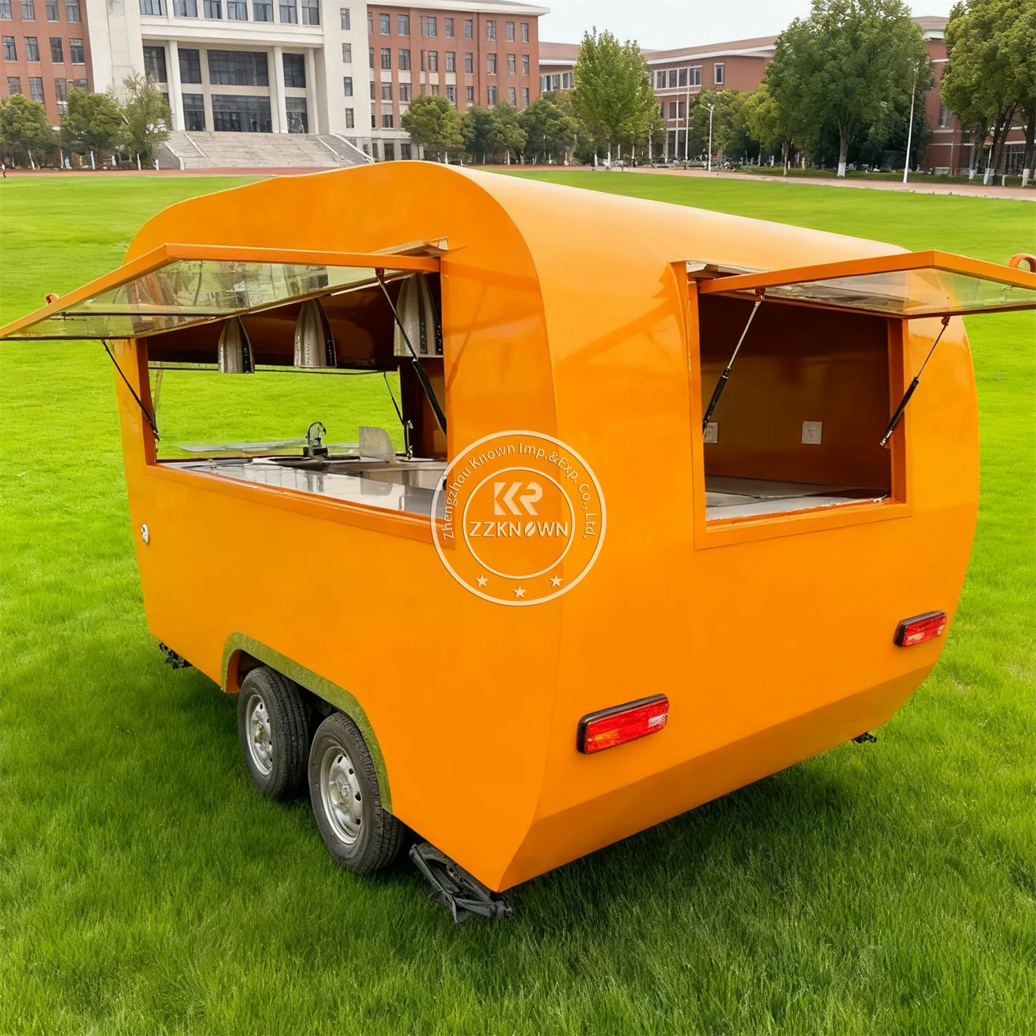 Mobile Durable Ice Cream Trail - Hot Dog Vending Cart ulasan dan harga