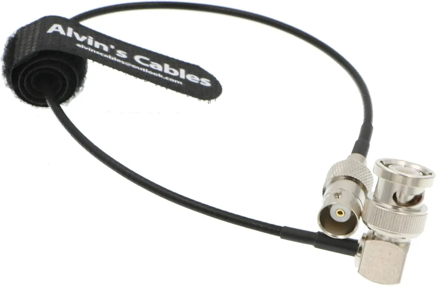 كابلات ألفين BNC الزاوية اليمنى ذكر إلى كابل SDI أنثى BNC للكاميرا 50 أوم