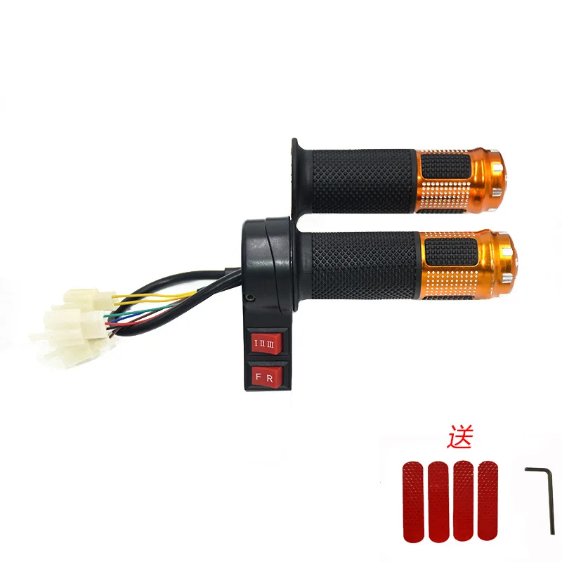 24V/36/48V/64V/72V/96V electric bicycle throttle with 3 speed controller and forward reverse for ebike/scooter/tricycle