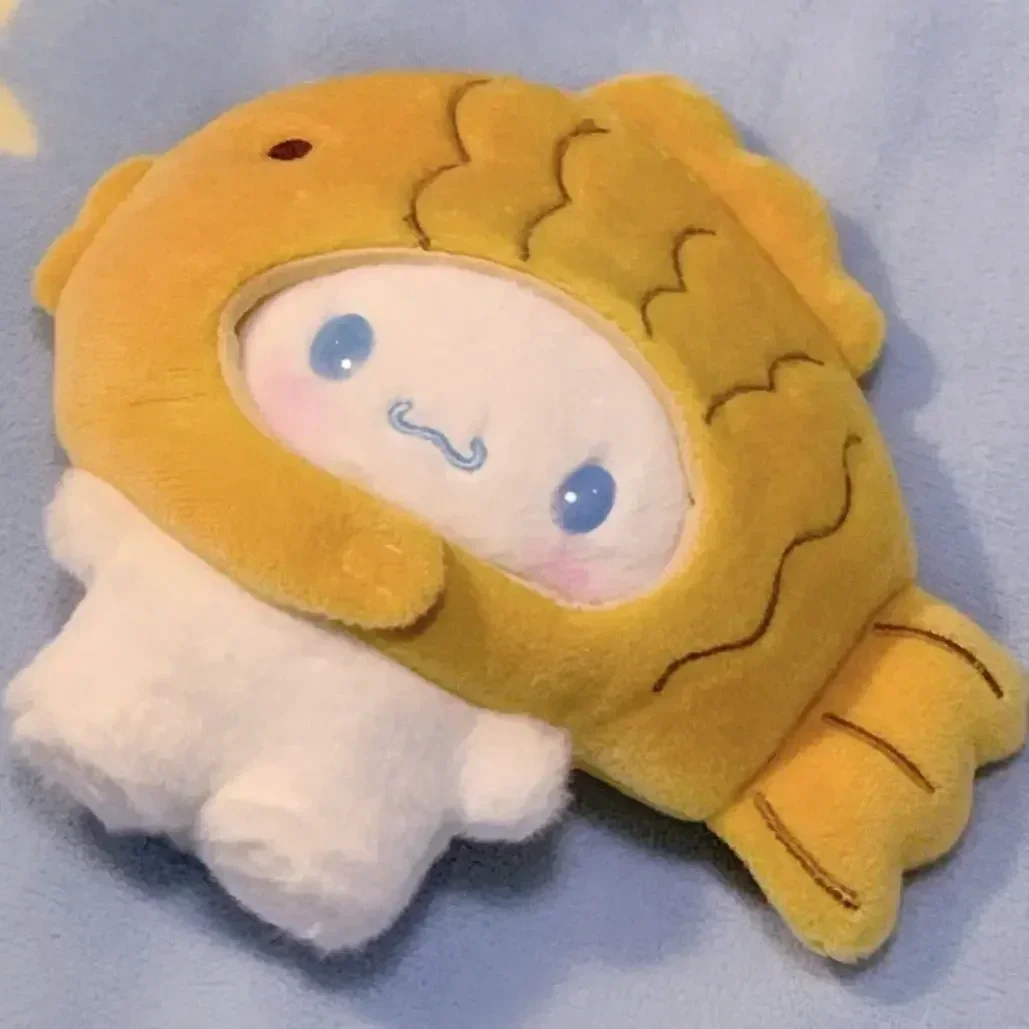 

14 см Sanrio Cinnamoroll Kawaii мягкая плюшевая кукла Тайяки мультфильм милая плюшевая кукла отправить друзьям подарок на день рождения съемный