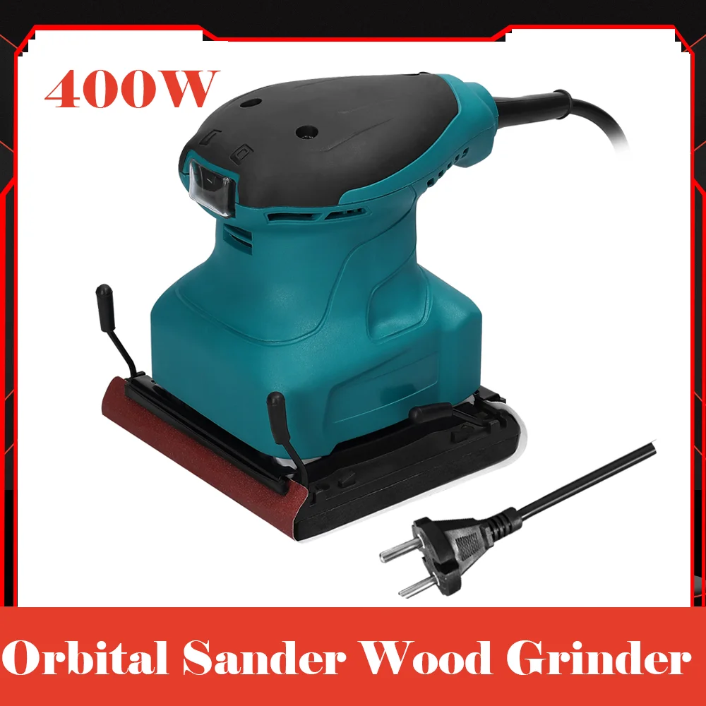 400W Orbital Sander Wood Grinder Electric Car Polisher Multifunctional Wood Metal Waxing Polishing Grinding Sanding Machine