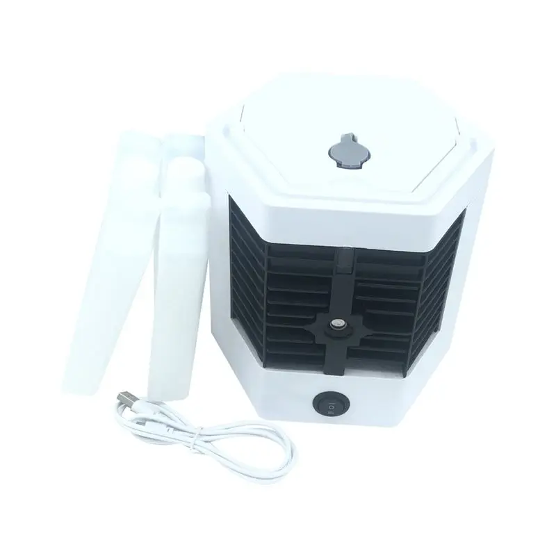 

AEE4-Mini Air Conditioning Fan Desktop Cooler Fan USB Portable Spray Humidifier Water Cooling Fan For Bedroom And Desktop