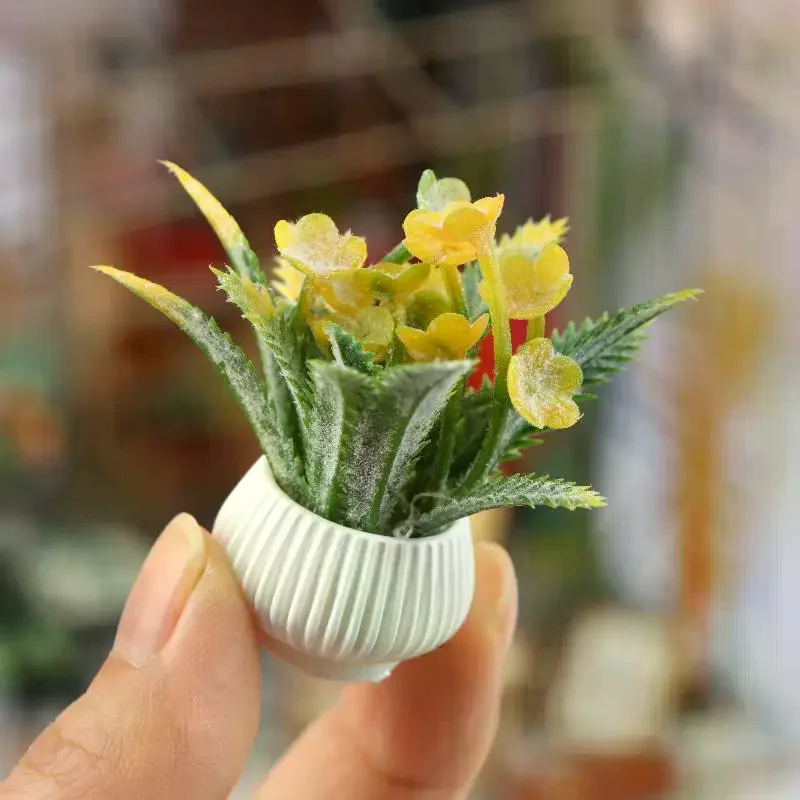 1/12 ドールハウスシミュレーション鉢植えモデルドールハウス家の装飾マイクロ風景植物装飾品ドールハウスアクセサリー
