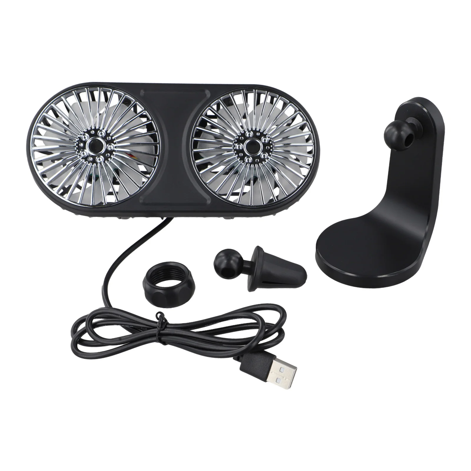 

Ideal For Camping 360 Rotatable Fan Air Conditioning Vent Fan Comfort While Driving Compatibility With Various Vehicles