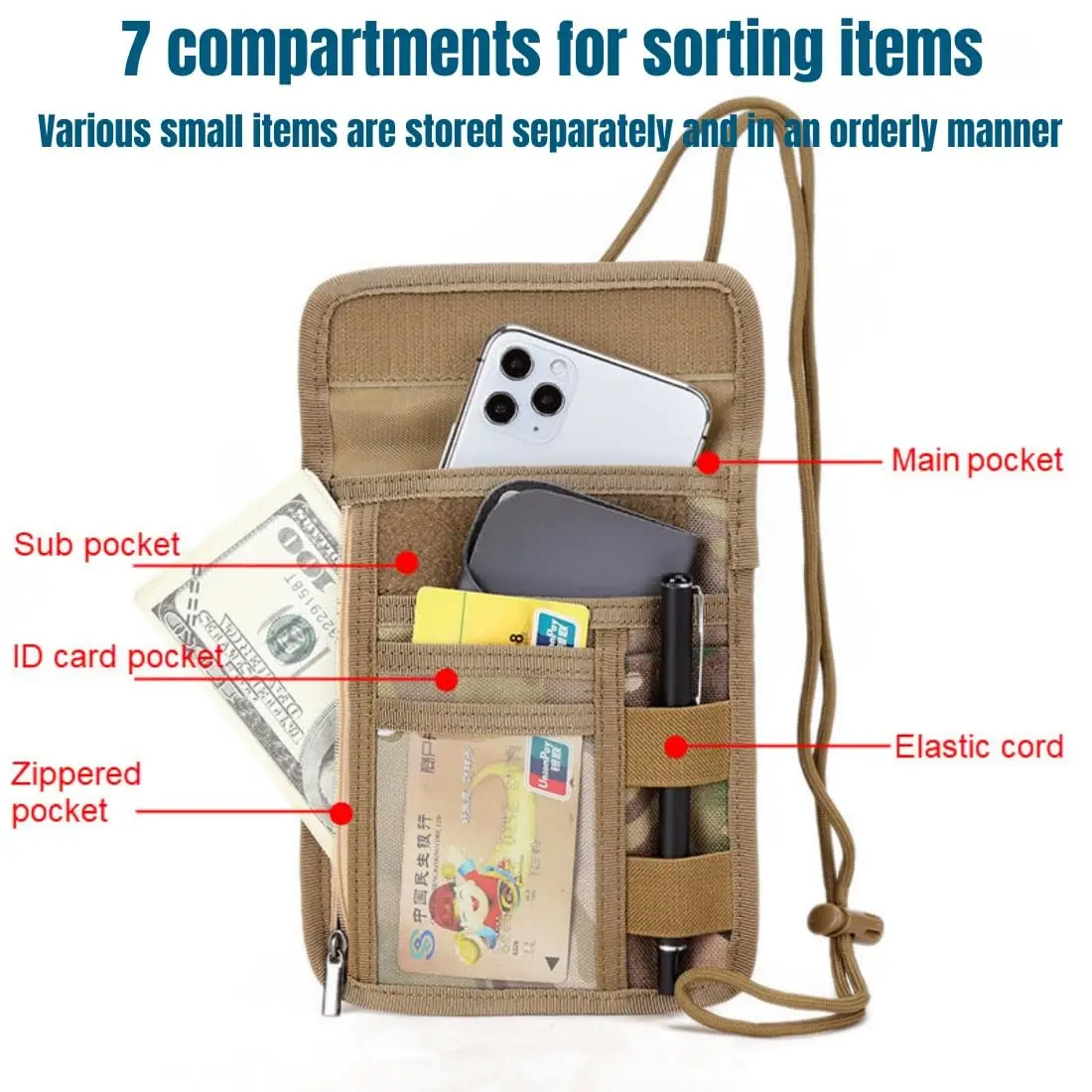 Tactical Chest Bag Multifunctional Outdoor Crossbody Bag Hunting Camping Daily Carry Wallet Shoulder Pouch Military Gear Accesso
