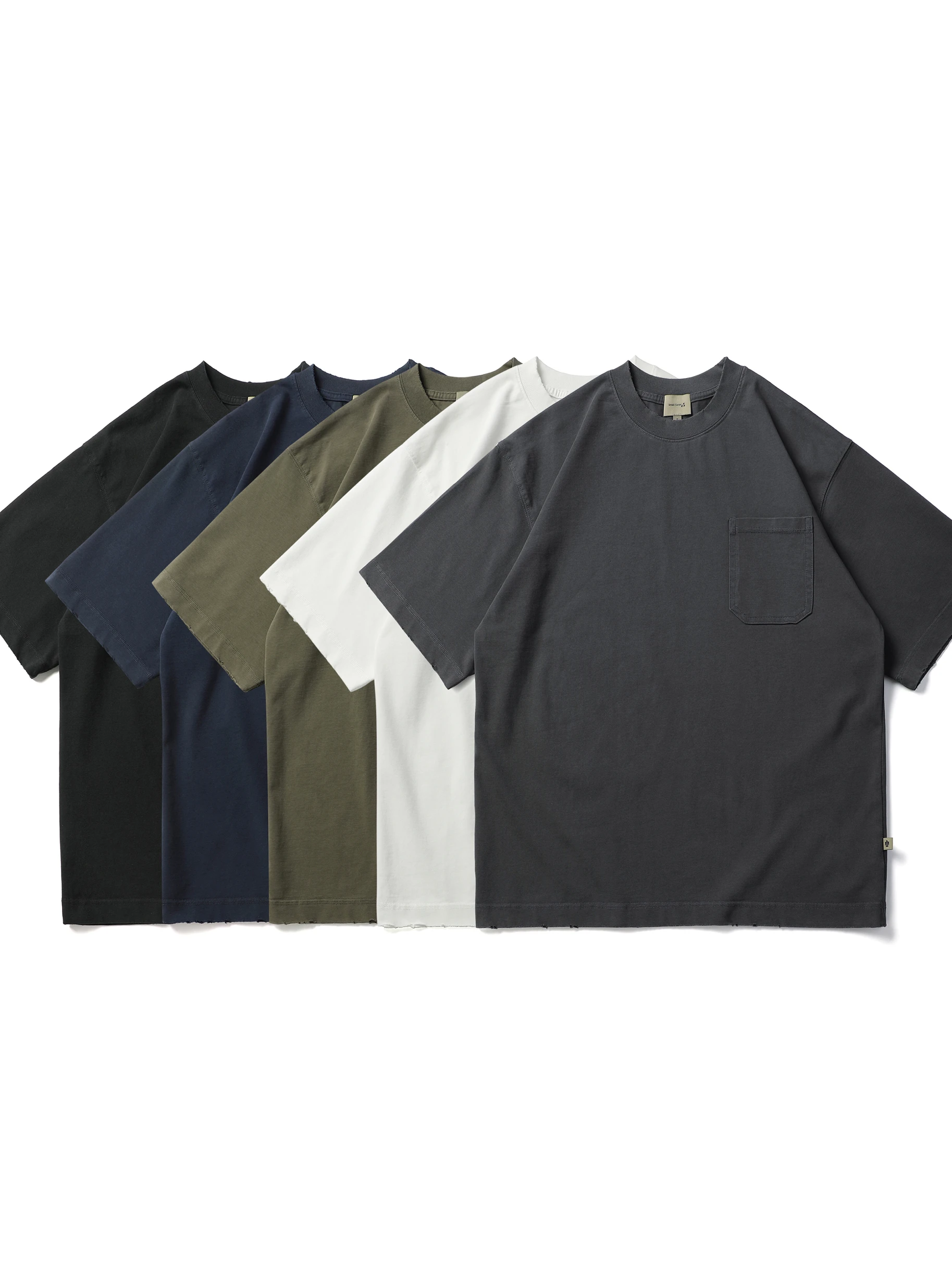 

Kapital Vintage Japanese Retro Faion Heavyweight 330g Pure Cotton Waed Base Tee T-irt Loose Fit oulder Sve