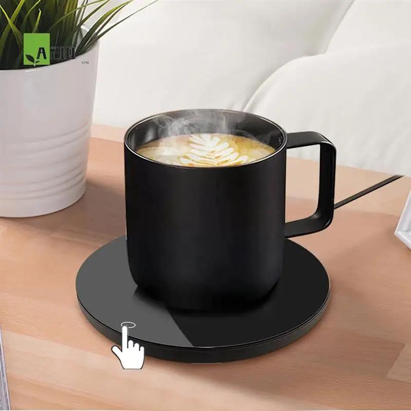 

A21Q-Нагревательное стекло для кофейной чашки, USB-нагревательный подшипник, электрическое отопление, термостатическая вода для молока, 5 В постоянного тока, прочный офисный стол, дом