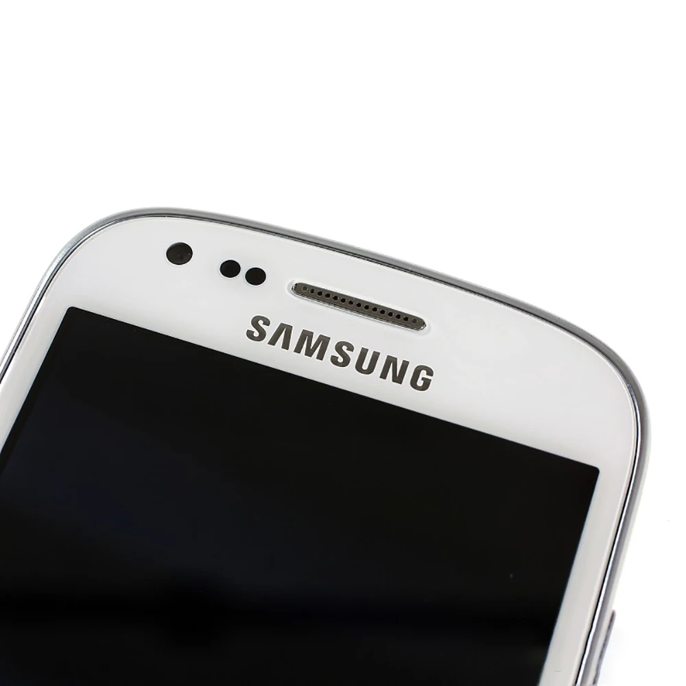 هاتف سامسونج I8190N Galaxy S3 mini 3G الأصلي مزود بذاكرة وصول عشوائي 1 جيجابايت وذاكرة قراءة فقط 8 جيجابايت وواي فاي 4.0 بوصة 5 ميجابكسل + VGA 720p @ 30 إطارًا في الثانية هاتف ذكي يعمل بنظام أندرويد