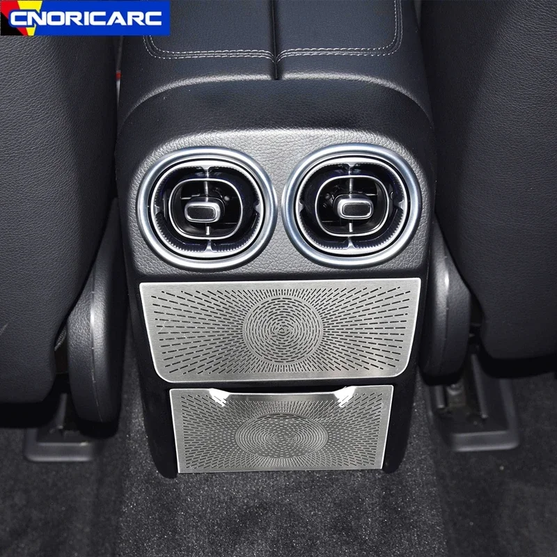 

For Mercedes Benz C Class W206 2022 Rear Armrest Anti Kick Net Cover Panel Sticker Trim Air Conditioning Outlet Decoration